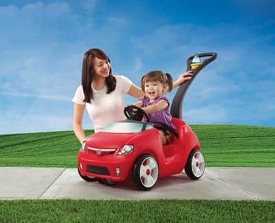 מכונית פורש דחיפה עם גלגל מסתובב