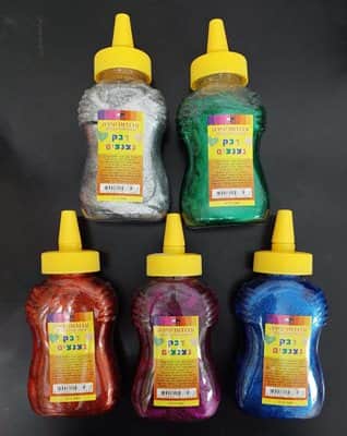 דבק נצנצים צבעוני 380 גרם <BR> בחר צבע