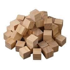 קוביות עץ ליצירה 72 יח<BR>בחר צבע