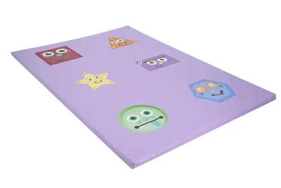 מזרון זחילה עם אפליקציה ספוג לבן<BR> 200X140X4