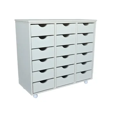 ארון 18 מגירות בוק/ שמנת