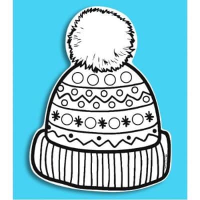 יצירה כובע חורף עם סול גרוס ומדבקות<BR> 36 יח