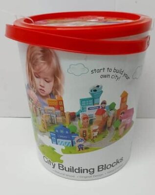 קוביות עץ בדלי- בניית עיר 120 חל'