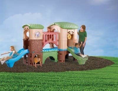 מתקן פעילות גשר חום/צבעוני<BR> 2 מגלשות