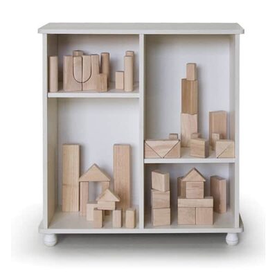 ארון לקוביות מוצקות בוק/שמנת