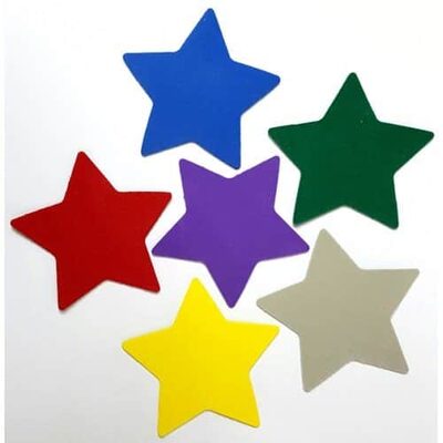 גזירות סול כוכב צבעוני<BR>בחר גודל