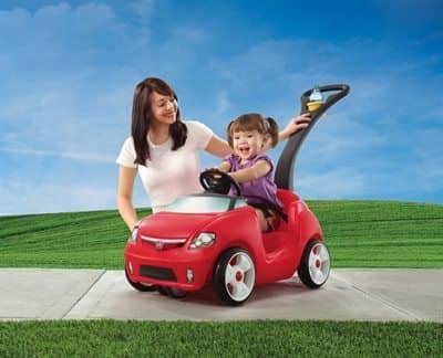 מכונית פורש דחיפה עם גלגל מסתובב