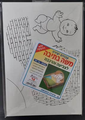 יצירה משה בתיבה לצביעה והרכבה <BR> 36 יח