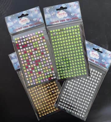 מדבקות אבני ספיר <BR> בחר צבע