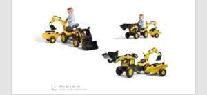 טרקטור כף+נגרר+מחפר <BR> 171X42X60 ס"מ