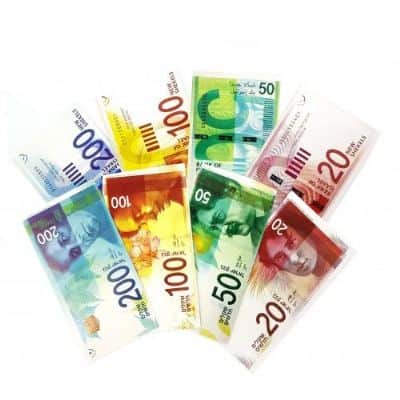 שטרות כסף <BR> 20 יח מכל שטר