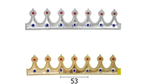 כתר זהב/ כסף מבד <BR> בחר צבע