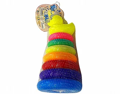 מגדל טבעות 6 חלקים+ ברווז