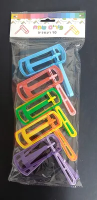 10 יח רעשן צבעוני קטן <BR> 10X9 סמ