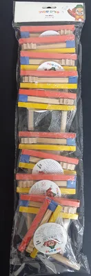 10 יח רעשן עץ צבעוני <BR> 12X10.5