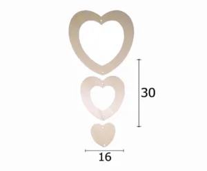 יצירה שלישיית לבבות מובייל