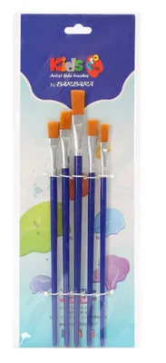 סט 5 מכחולים שטוחים