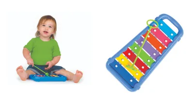 קסילופון מותאם לתינוקות <BR> עם מסגרת