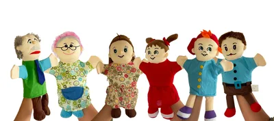 ערכת כפפות יד -משפחה<BR> 6 יח