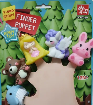 בובות אצבע נסיכה וחיות