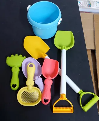 דלי עם אביזרים לחול