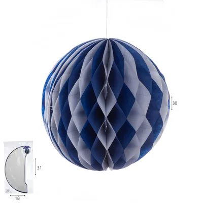 כדור נפתח 30 סמ כחול לבן