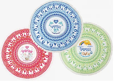 מגבת מנדלה <BR> קוטר 150 <BR> שטח הדפסה A4