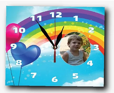 שעון אלומיניום+ מנגנון <BR> שטח הדפסה A4