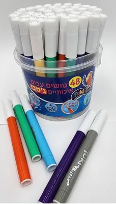 48 טושים תוכי ג'מבו <BR> מבצע!! 3 ב-85