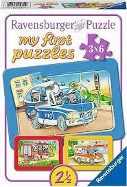 הפאזל הראשון שלי כלי תחבורה <BR> 3X6 חל