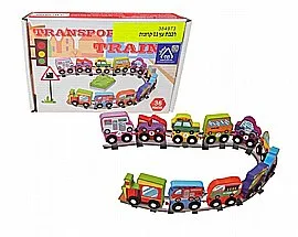רכבת עץ 11 קרונות