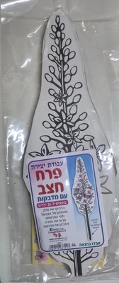 יצירה פרח חצב עם מדבקות <BR> 36 יח