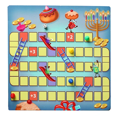 משחק סולמות וחבלים חנוכה
