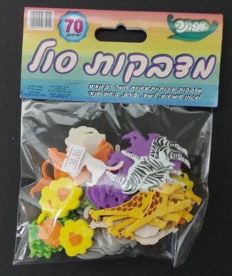 מדבקות סול חיות בר<BR> 70 יח